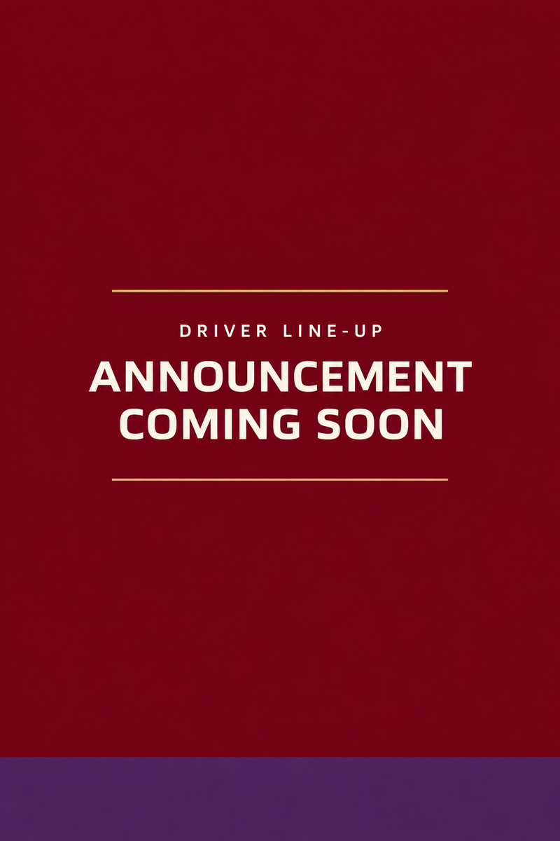 Driver line-up announcement coming soon graphic
